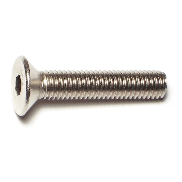 Midwest Fastener M8-1.25 Socket Head Cap Screw, Flat, Plain Stainless Steel, 40 mm Length, 3 PK 77065 - main
